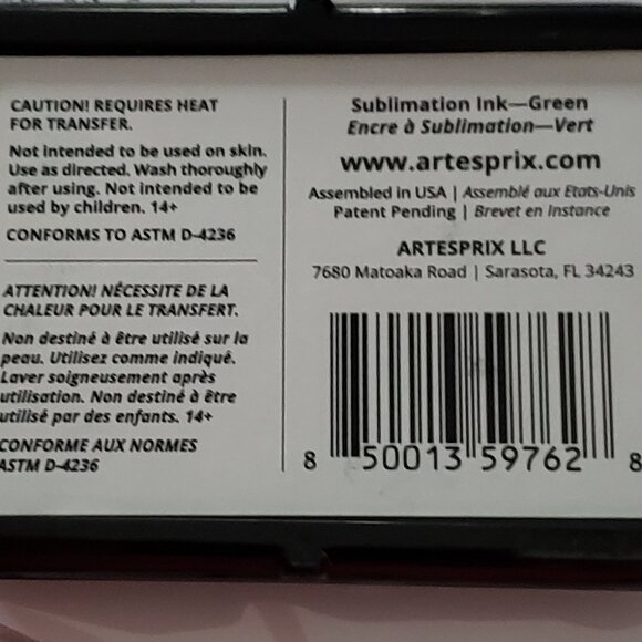 ARTESPRIX,,, Iron On Ink Pads.Fresh from the "Hobby Store". - Picture 4 of 4